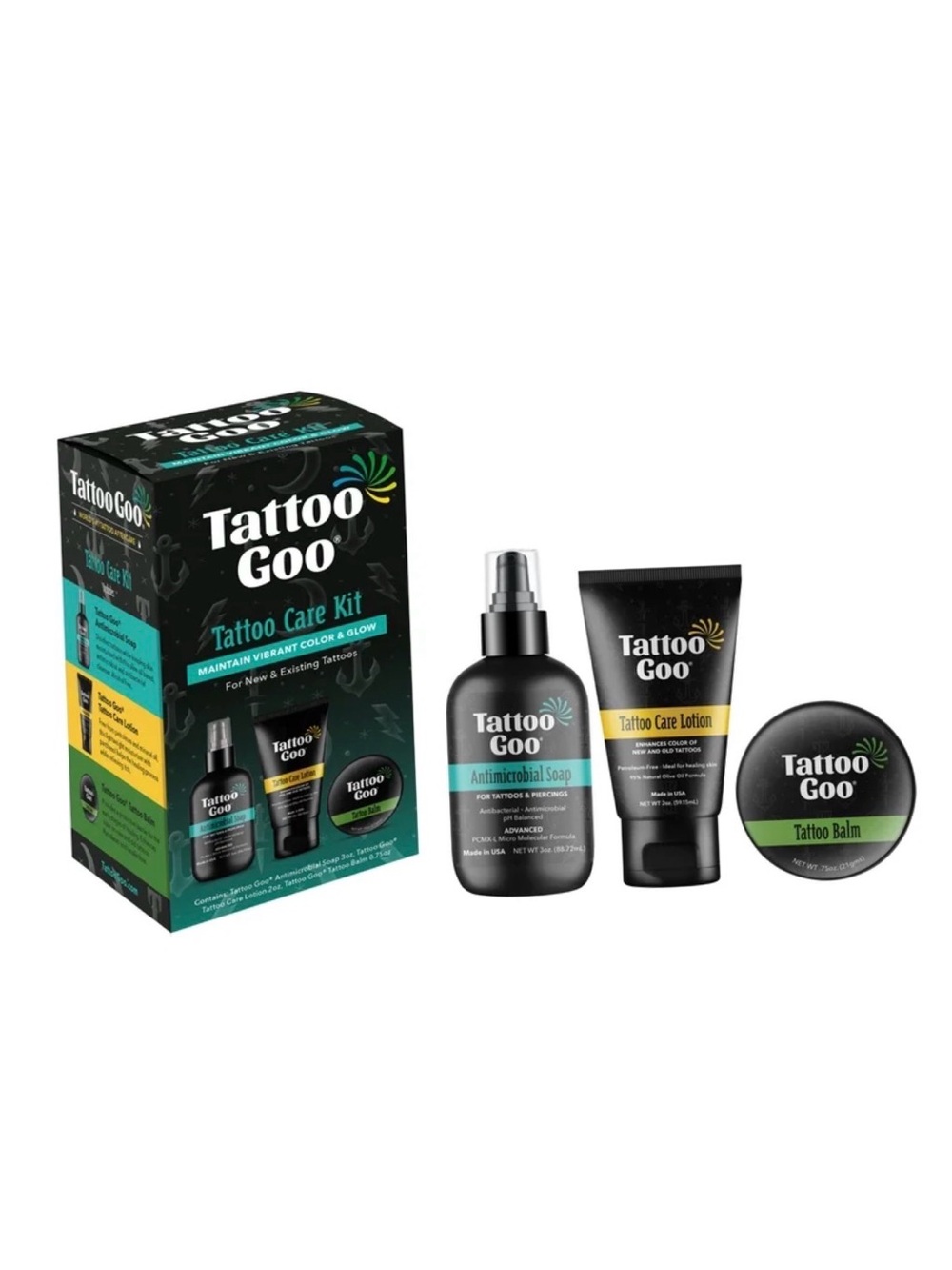 NIB Tattoo Goo Tattoo Care 3-Piece Kit